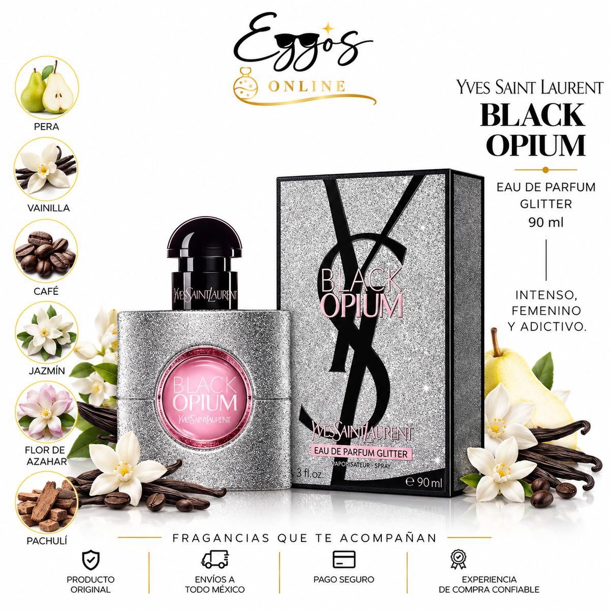 Yves Saint Laurent BLACK OPIUM EDP GLITTER 90 ml