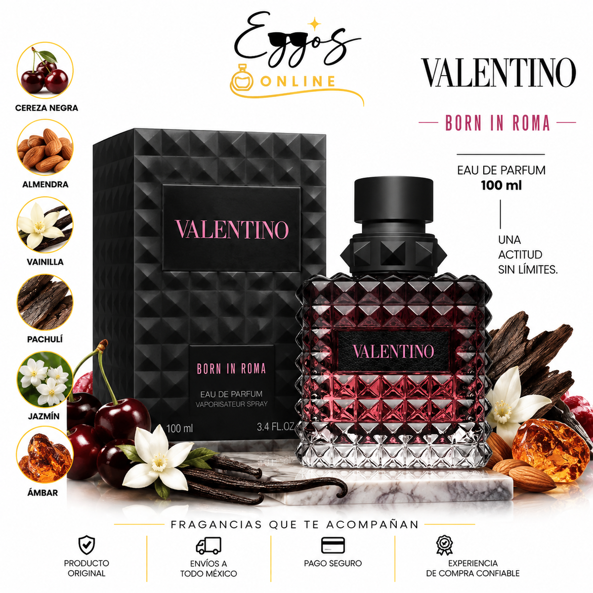 Valentino VALENTINO UOMO BORN IN ROMA INTENSE EDP 100 ml