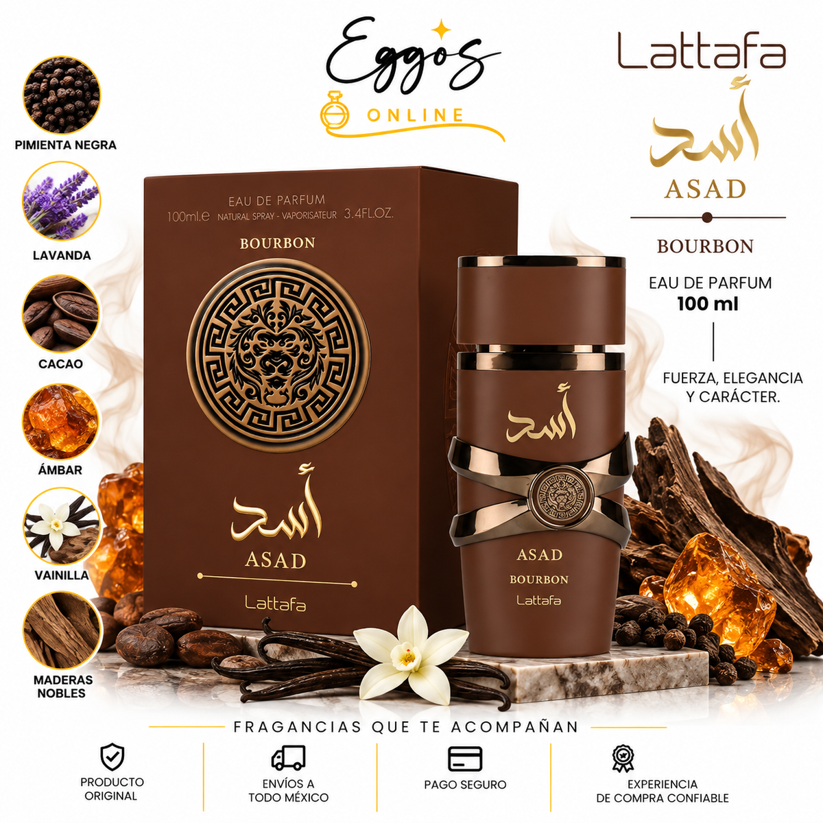 Lattafa Asad Bourbon EDP 100 ml