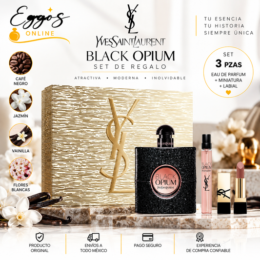 Yves Saint Laurent Black Opium 3 pzas