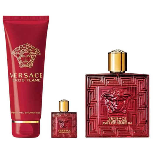 Versace EROS FLAME EDP 3 pzas