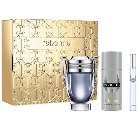 Paco Rabanne INVICTUS SET EDT 3 pzas