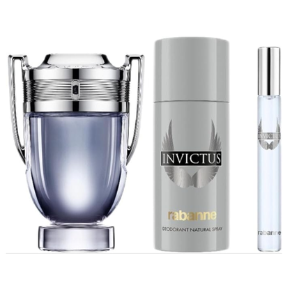 Paco Rabanne INVICTUS SET EDT 3 pzas
