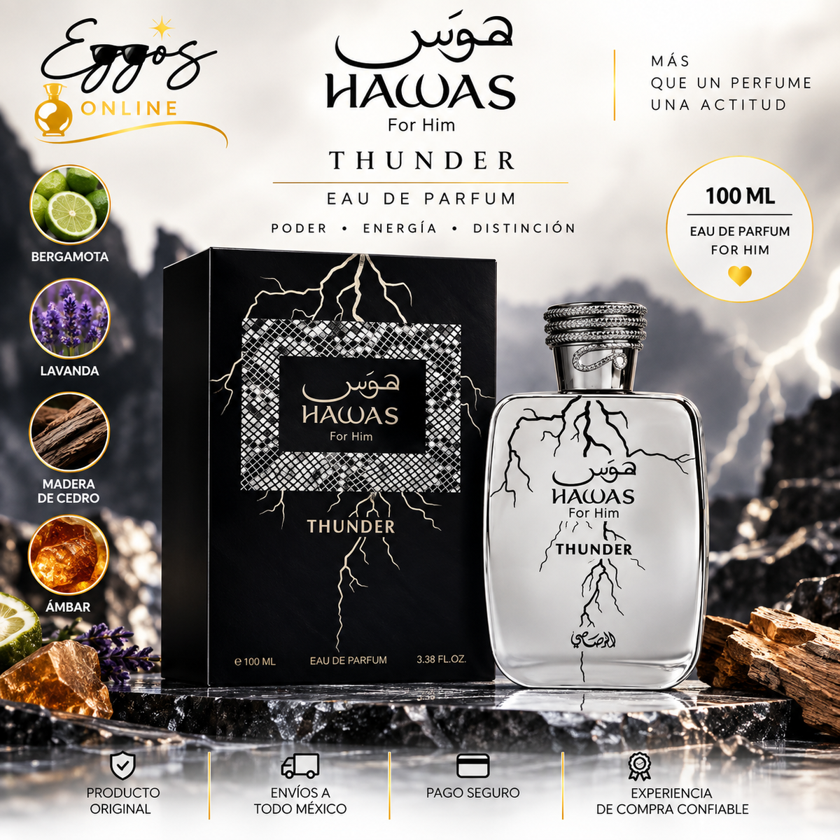Rasasi Hawas Thunder EDP 100 ml