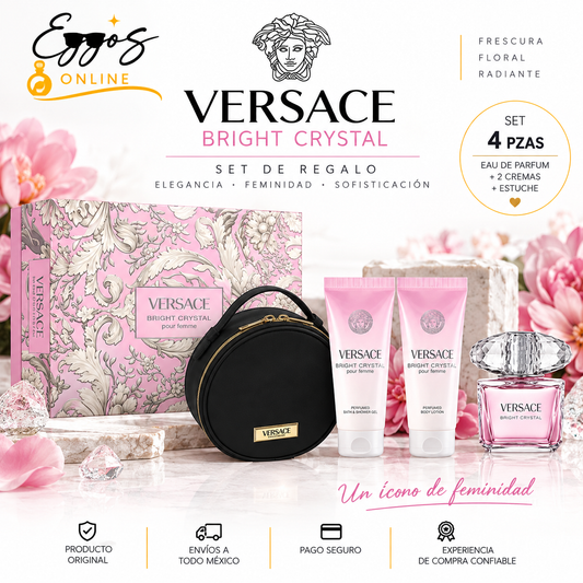 Versace BRIGHT CRYSTAL 4 pzas