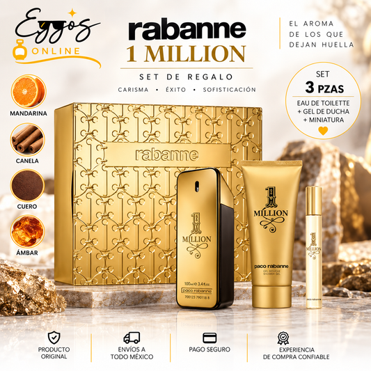 Paco Rabanne 1 Million 3 pzas